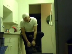 Step daddy undress & cum