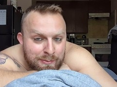 Male moaning, gay eye contact, verbal fuck