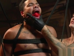 Flogged stud gets disciplined by maledom