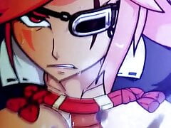 Cum Tribute - Baiken (Guilty Gear Xrd) Paizuri GIF