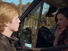 Daniel Hausser And Skylar Hill In And Fool Around At The Back Of The Van
