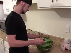 fucking a watermelon