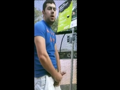 Public jacking off in home depot garden center