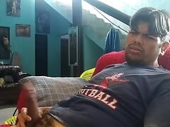 BIG HUGE DICK ON SOFA