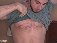 Grizzly strikes his meat in roadside hotel