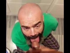 Twink couple, big cock, latino blowjob