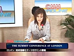 CMM Headline: Maria Ozawa Newsreader Bukkake