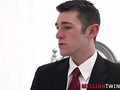 Gay mormon gobbling cock during ritual