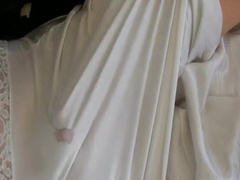 White nylon glide jack jizz