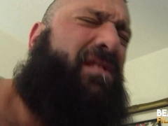 BEARFILMS Bearded Alex Tikas And Julian Torres 3way Condom-free