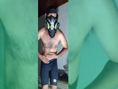 Inexperienced gay guy Stink Hairymale enjoys some solo fap action