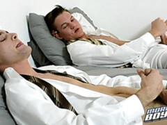 Elder Tanner and Elder Jacobsen try to see who's faster