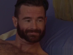 Muscular gay Brendan Patrick anally drills young jock