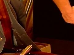 Hardcore threesome with blowjobs in the back of the store