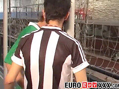 Uncut euro twinks spunk stiff before ravaging big cock