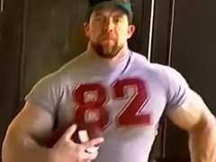 Beefy hairy Football Player