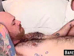 fur covered dude spreads his arse for hardcore barebacking fun