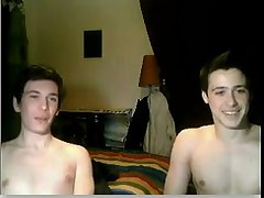 Nice Twink College Couple Masturbating On Cam