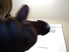 Close up cum shot