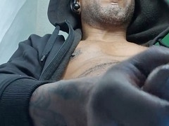 Hooded justice for huge balls - I’m jacking off that big black dick in my hood and ready to nut in you