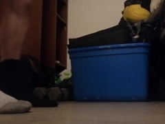 After work destress (Sloppy construction employee)