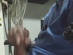 Amateur young man draining a plenty of