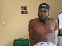 Suspended Black Football Player Masturbates Off After Experience And Shoots Ginormous Geyser