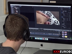 Twink Casper Ellis loves the taste of James Lewis massive dick