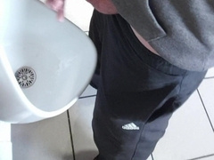 Jerk at public rest room