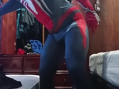 Jacking in my spiderman suit
