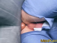 Classy hunk Malek Tobias anal drilled by sexy businessmen