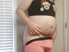 Chubby sissy ruins an orgasm and then keeps going