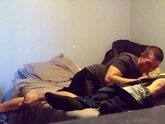 Taking a massive bareback dick like a champ!