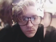 Androgynous Stud Gigantic Fake Penis Solo