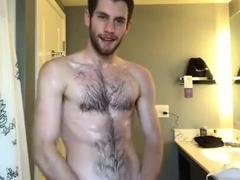 Pissed and cum on the floor 14