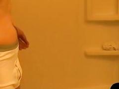 Getting wet and wanking in the shower