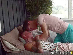 Fit young homo torn up moist after having his dick slobbered on