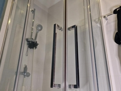 Flexing in the bathroom