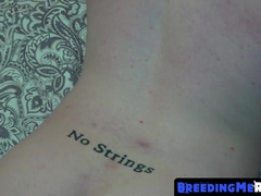 BreedingMeRaw.com - Young batty man boy's cock-squeezing caboose barebanged by 2 antsy folks