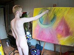 Flint cub Painting naked,full video: Pornhub @nakedpaints