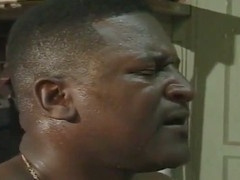 chubby black guy with friend