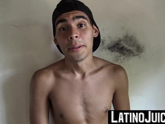 Young gay-for-pay boy Bruno wrecked in the donk by mischievous latino Manuel