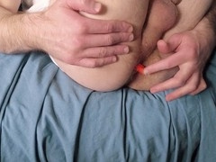 Guys playing with anal toys, getting hard cocks, and exploring hairy asses