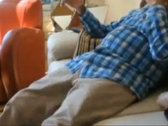 Grandpa enjoy blowjob by young man 4