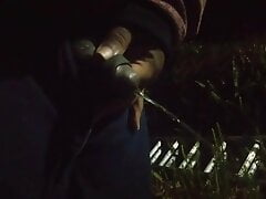 Quick piss outside