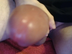 Nasty stud milking off Xxl Stiff Chisel. Groaning jism.