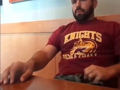 Bearded Bro Public Jerk Off in A Coffee Shop 6