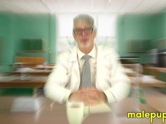 Daddy Richard Lennox does weird science experiments while farting