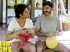 Latin hotties fuck shamelessly outdoors