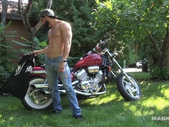 Cool Zack Lemec Solo Outdoor Fap On Motorbike - Maskurbate